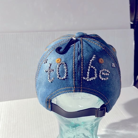 BRIDE bling denim ball cap - Picture 2 of 6